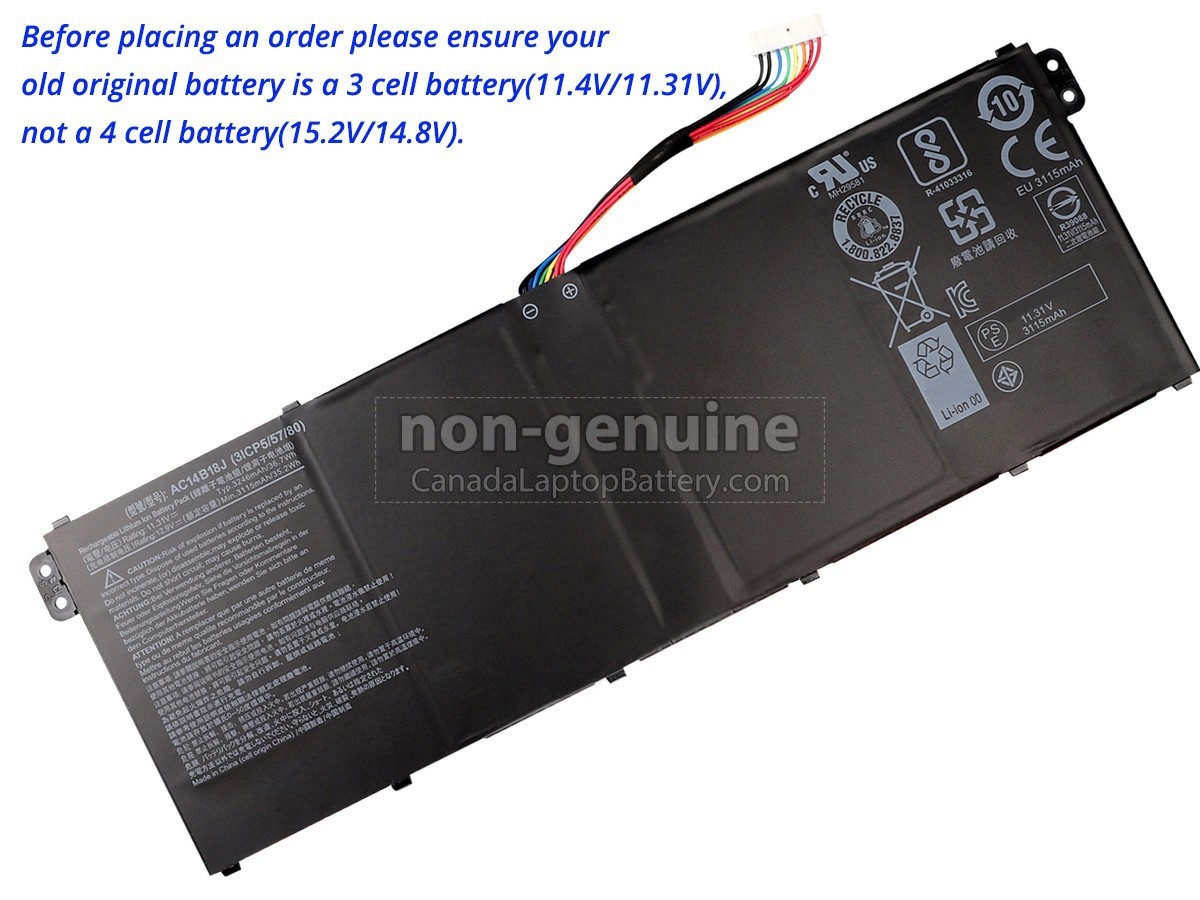 replacement Acer Aspire ES1-512-C1W0 battery