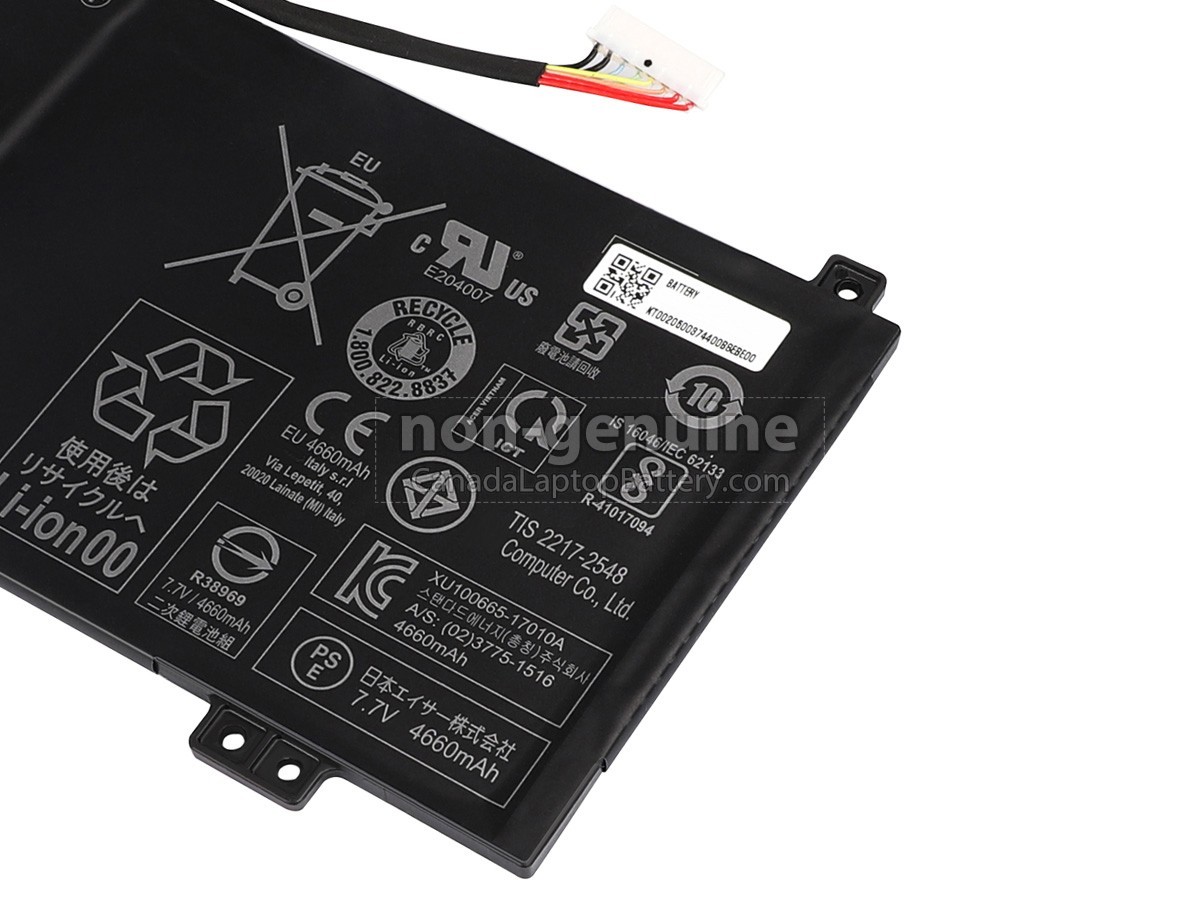 replacement Acer Chromebook SPIN 11 R751TN-C8GM battery