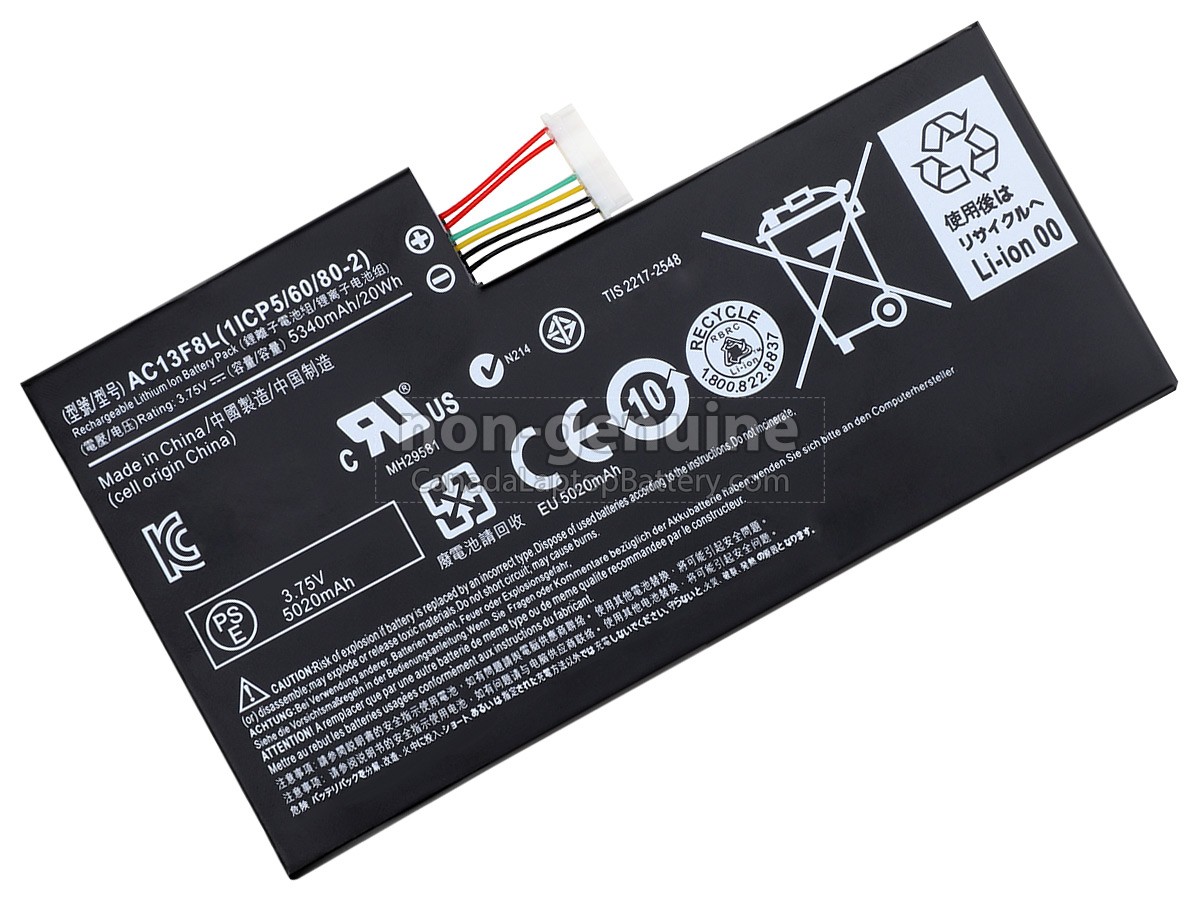 replacement Acer KT0020G002 battery
