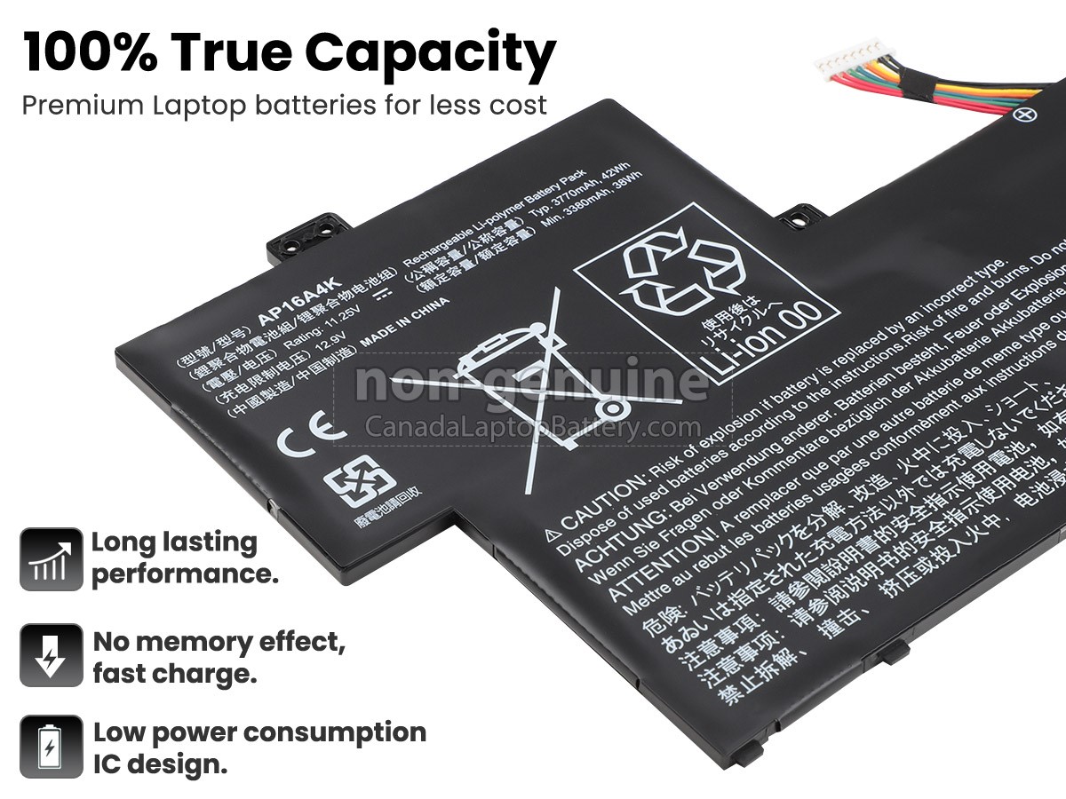 Acer Aspire One CLOUDBOOK AO1-132-C9M9 long life replacement