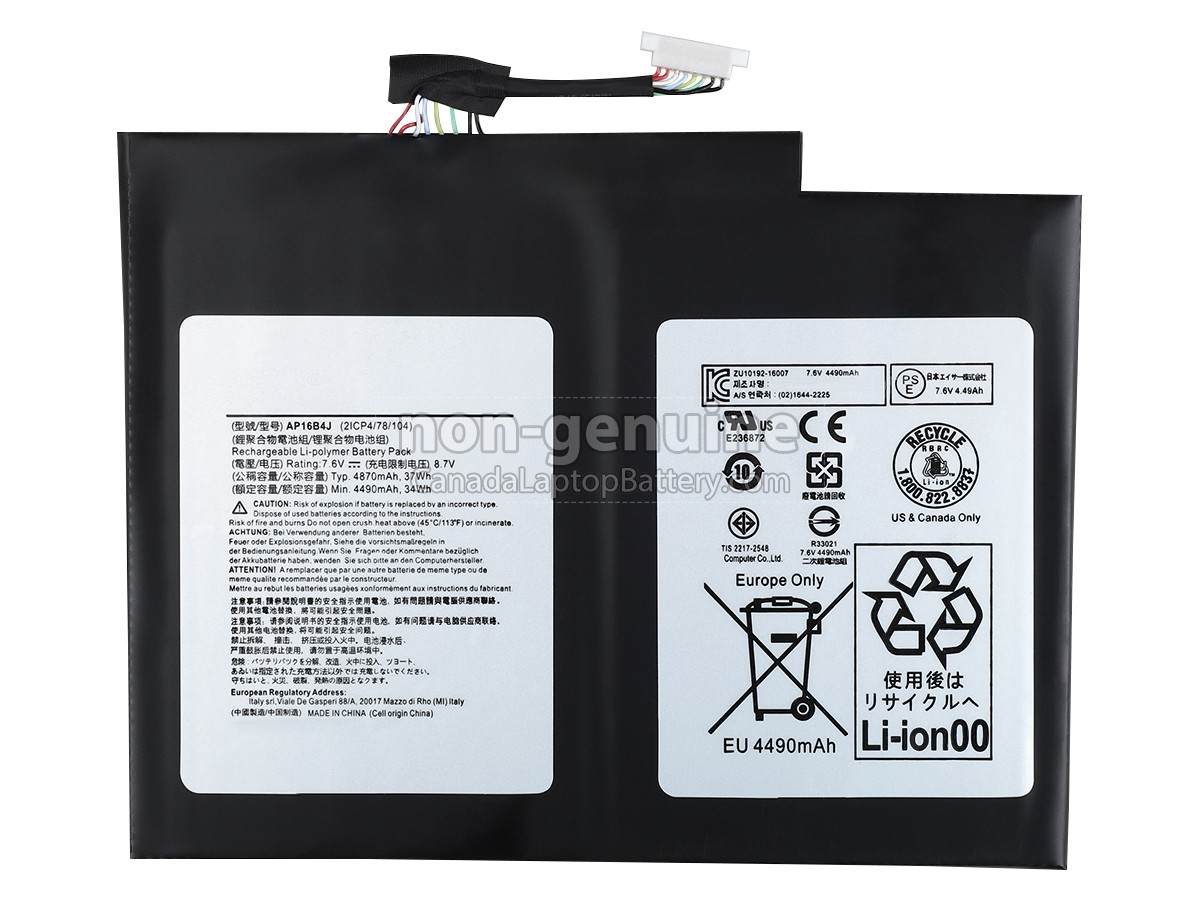 replacement Acer Aspire SWITCH ALPHA 12 SA5-271-57DS battery