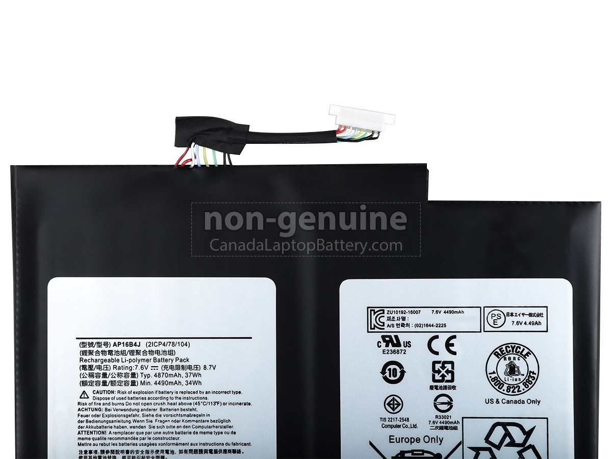 replacement Acer Aspire SWITCH ALPHA 12 SA5-271-57DS battery
