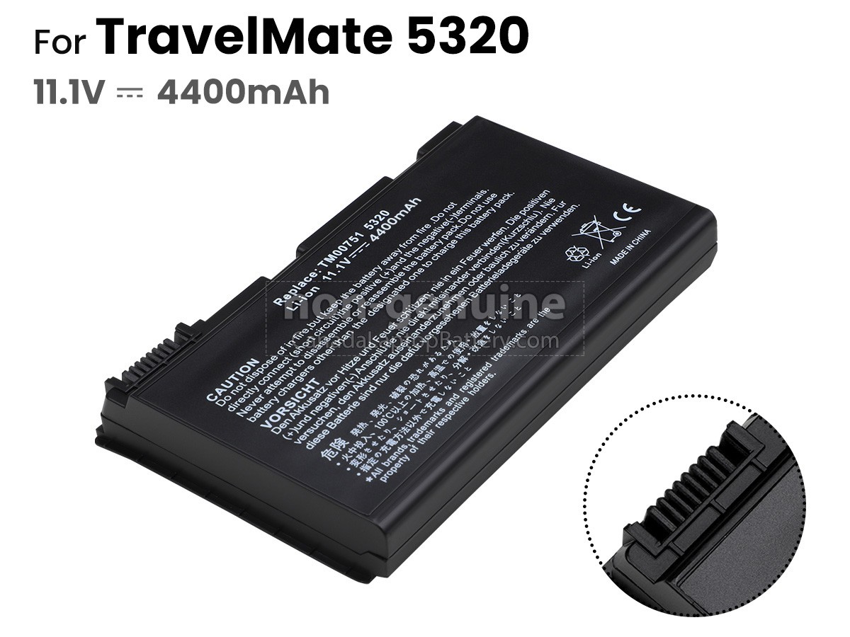 replacement Acer BT.00607.008 battery