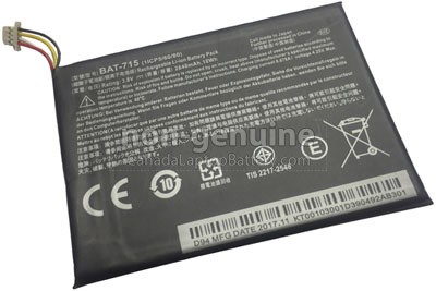 2640mAh Acer Iconia Tab B1-A71 8GB Battery Canada