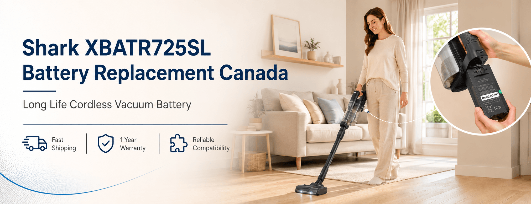 7 cells 88.2Wh Shark XBATR725SL Battery Replacement