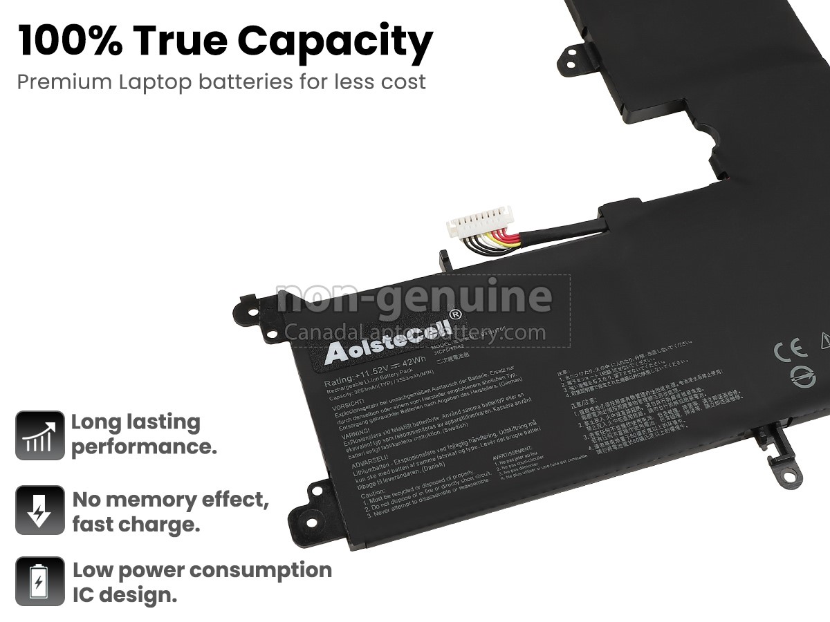 replacement Asus VivoBook Flip TP410 battery