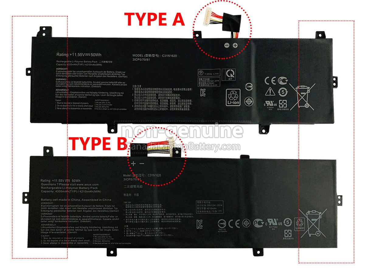 replacement Asus ZenBook UX3430UA-GV012T battery