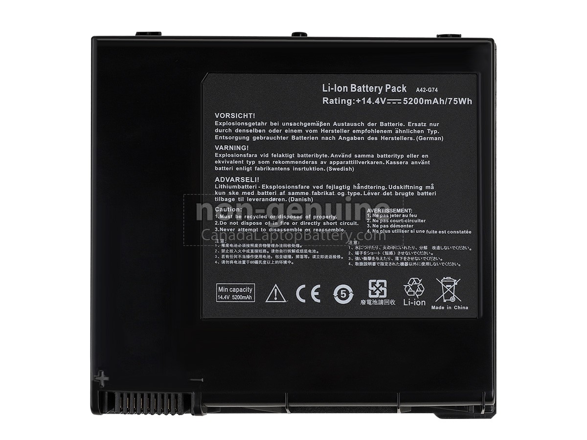 replacement Asus G74SX battery