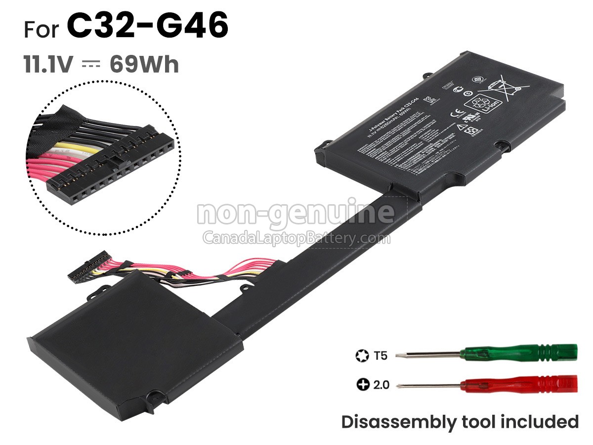 replacement Asus Pro G46VW battery