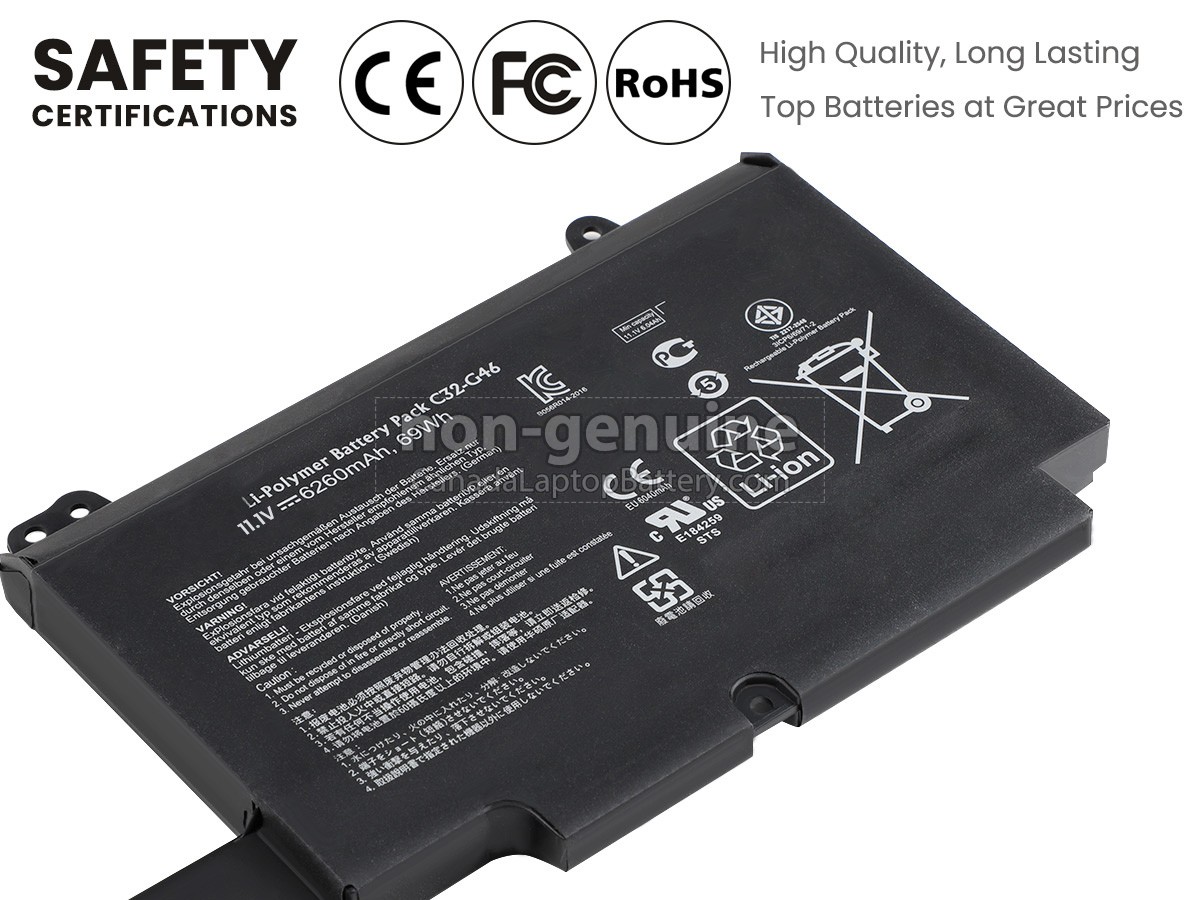 replacement Asus Pro G46VW battery