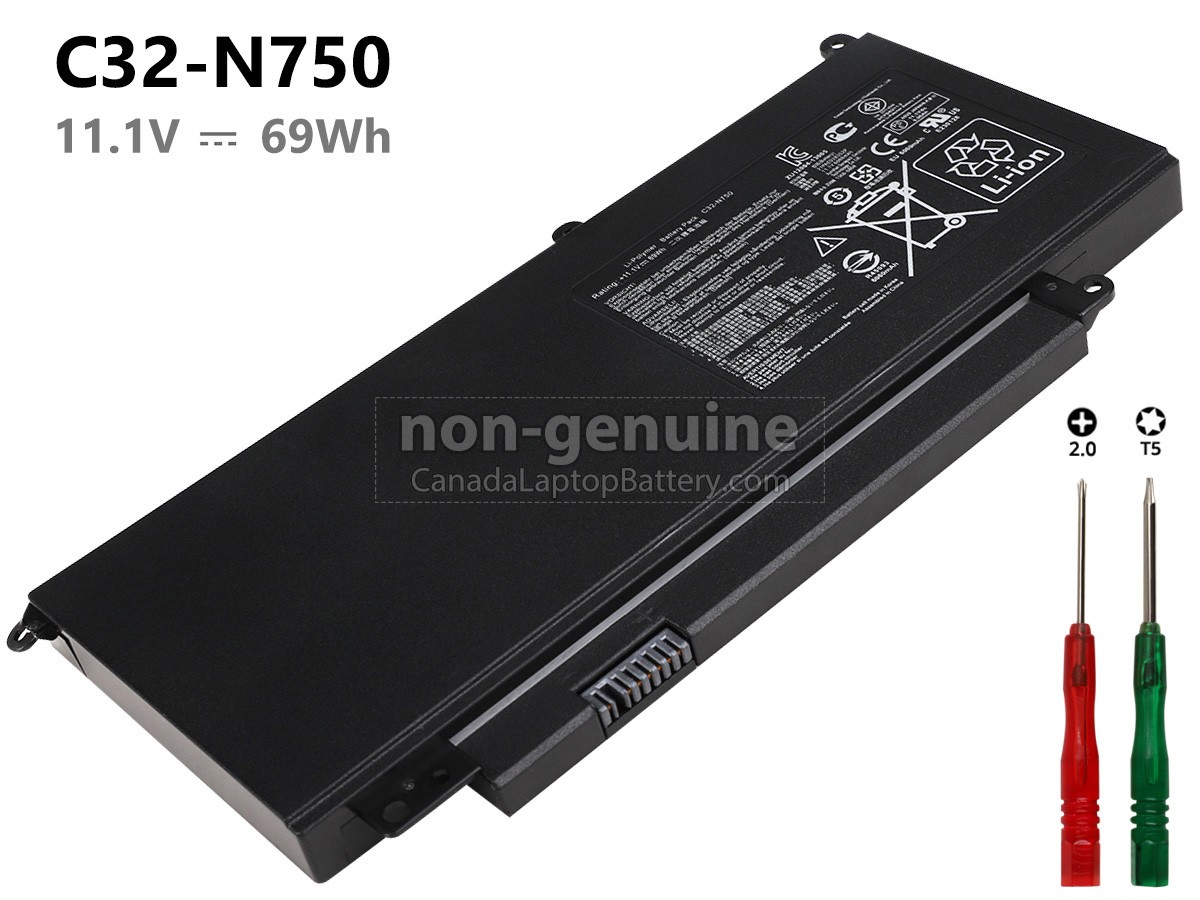 replacement Asus R750JV-T4121H battery