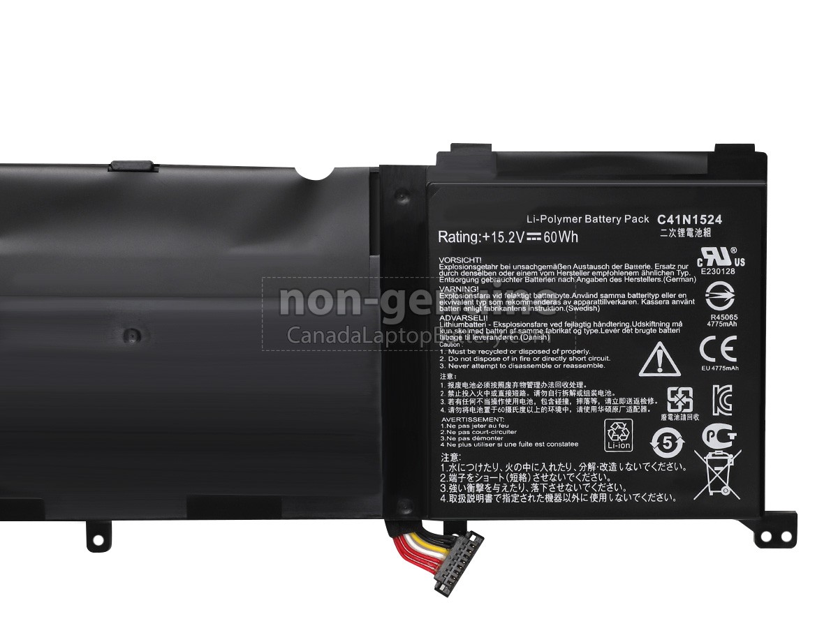 replacement Asus ZenBook Pro UX501VW-FI232T battery