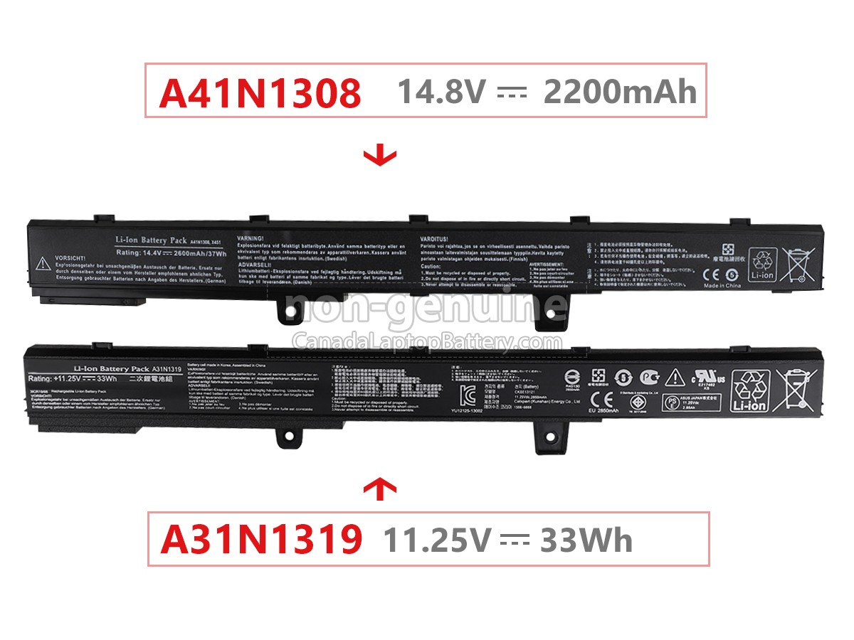 replacement Asus X451CA-1AV battery
