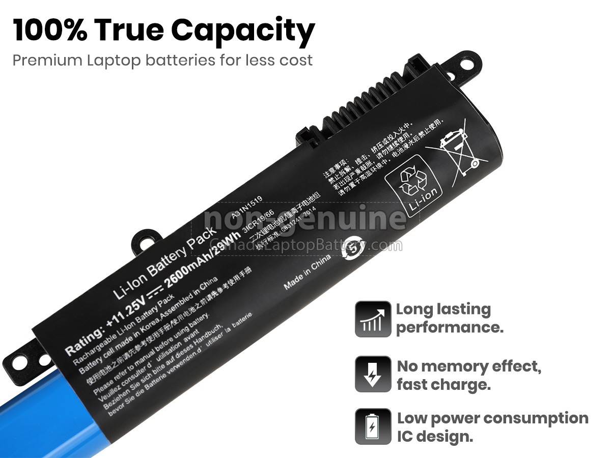 replacement Asus X540S battery