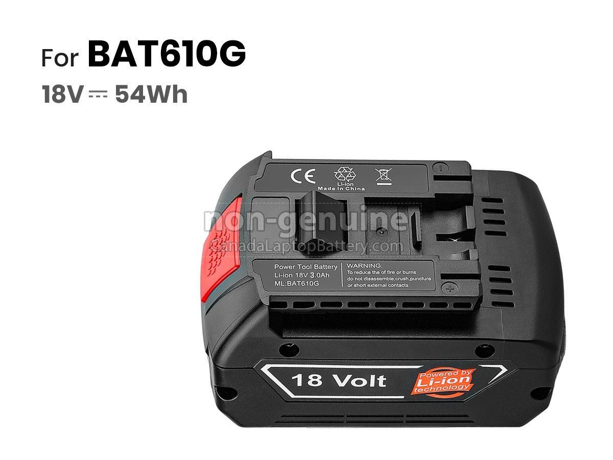 replacement Bosch GSR 18-2-LI battery