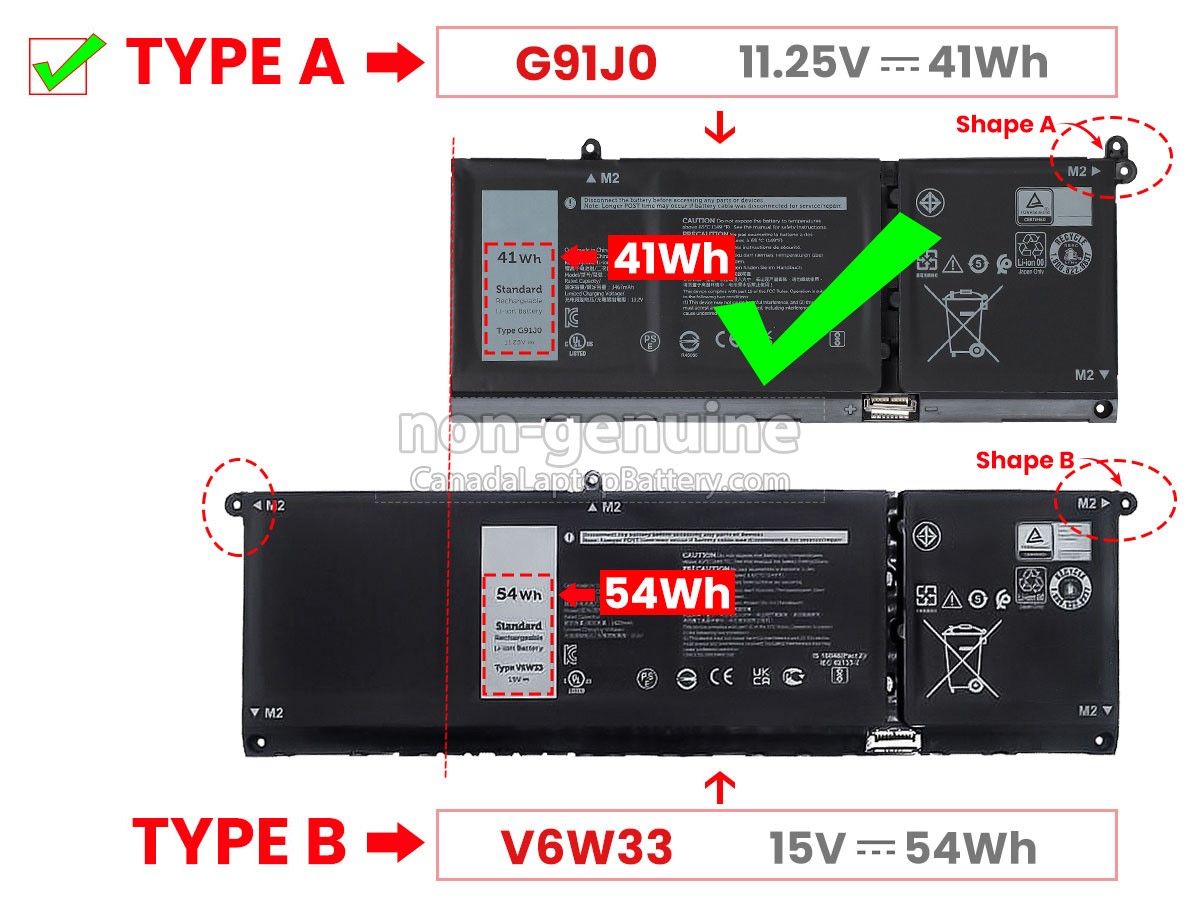 Dell Inspiron 14 5425 long life replacement battery | Canada