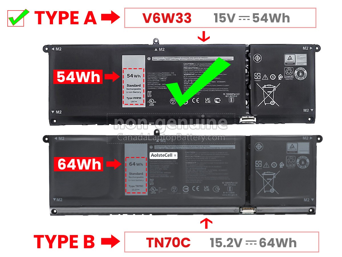 Dell Inspiron 14 5420 long life replacement battery | Canada