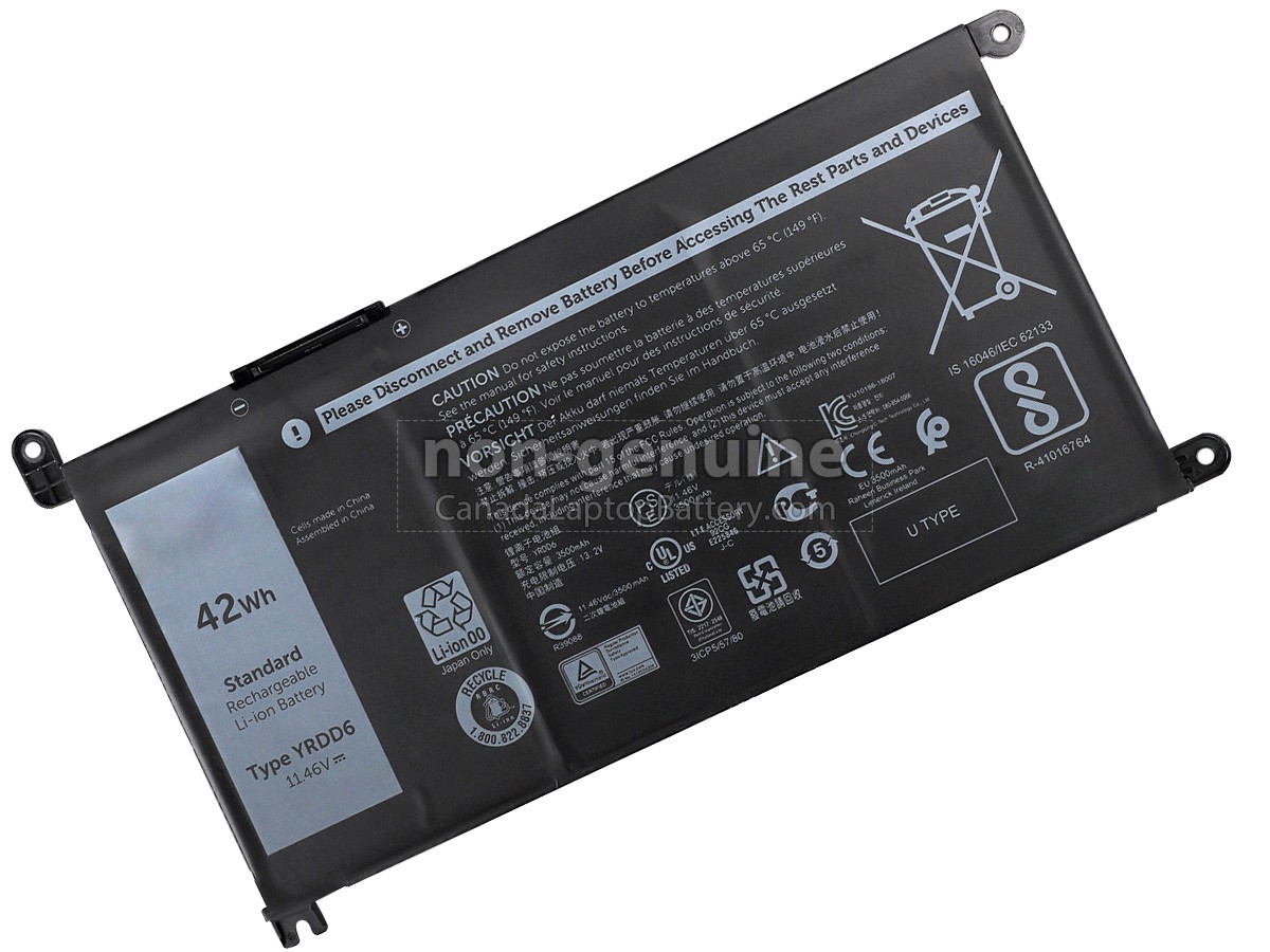 replacement Dell YRDD6 battery