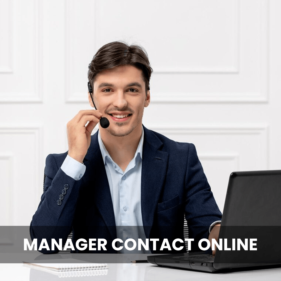 Contact our Manager online with Facebook