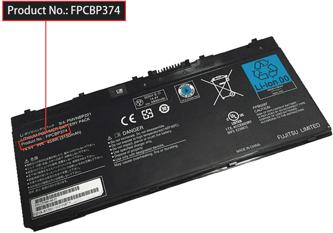 Fujitsu Battery Part Number