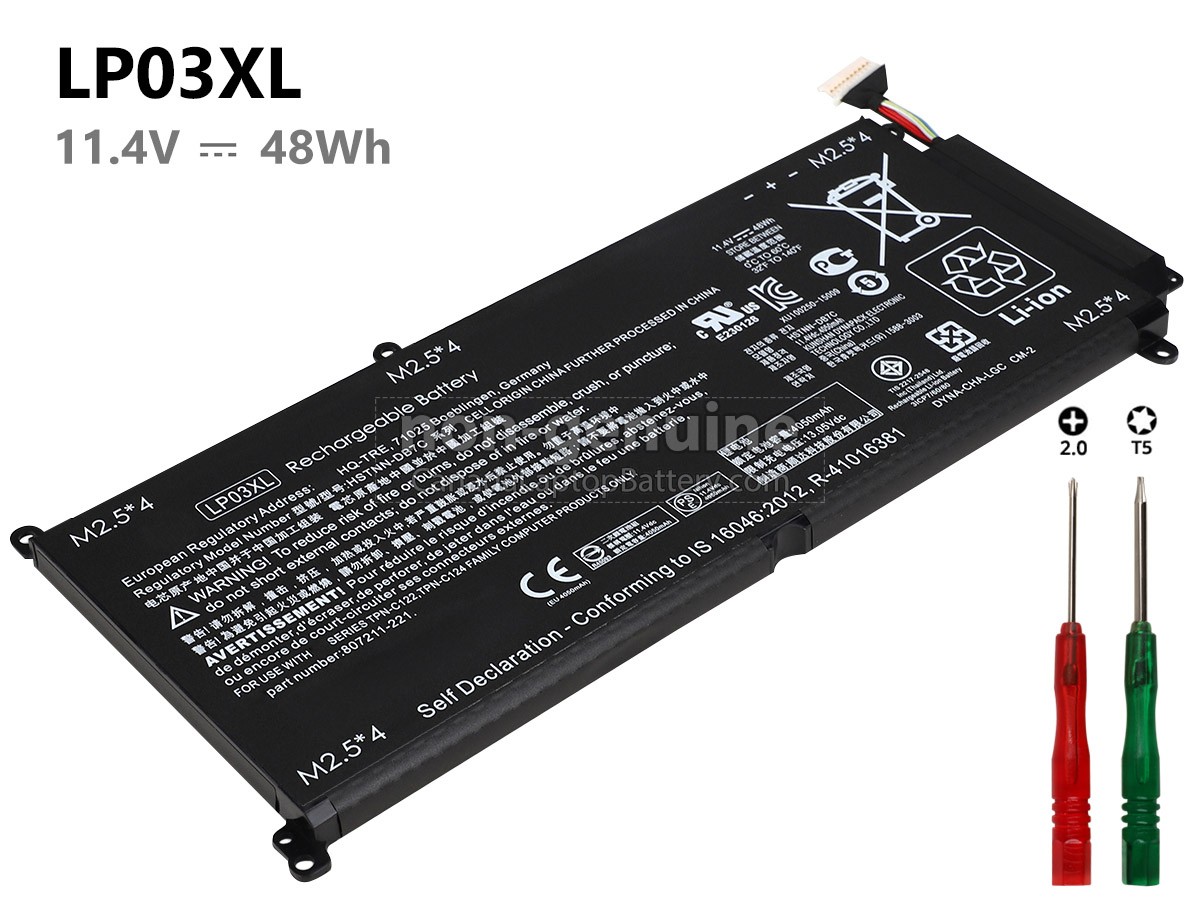 replacement HP Envy 15-AE002TX battery