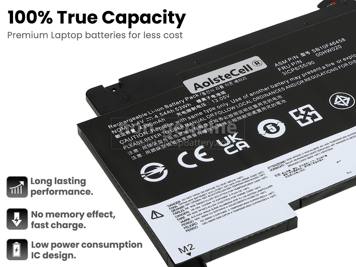 replacement Lenovo SB10F46458 battery