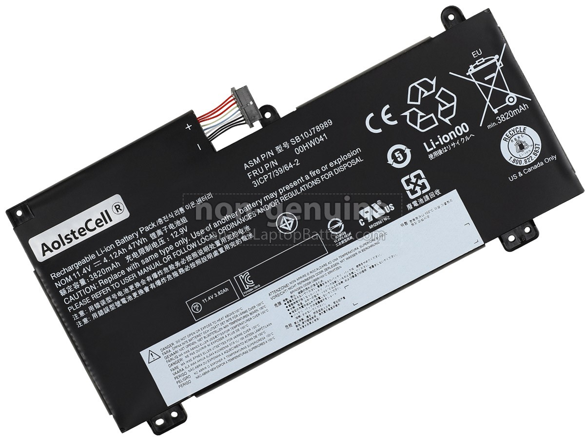 replacement Lenovo 00HW040 battery