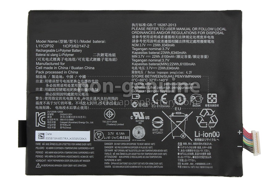 replacement Lenovo IDEATAB S6000H battery
