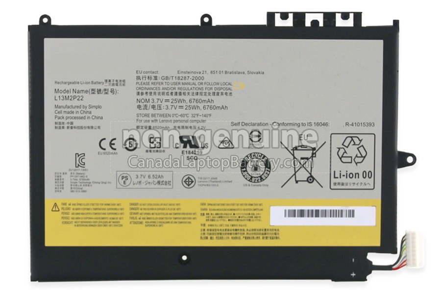 replacement Lenovo L13N2P21(1ICP4/83/102-2) battery