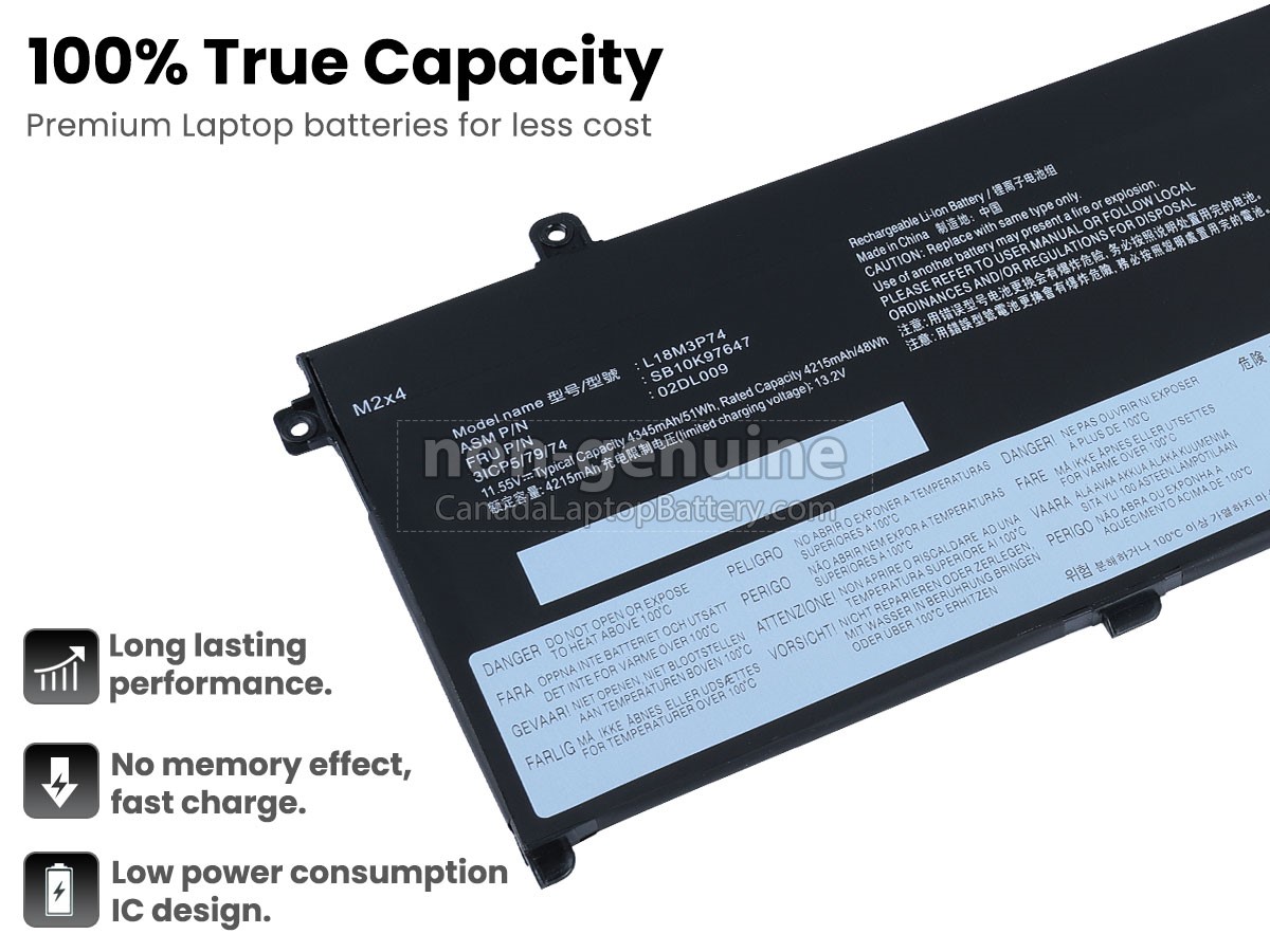 replacement Lenovo L18L3P73 battery