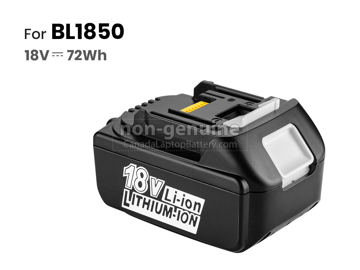 replacement Makita BL1850B battery