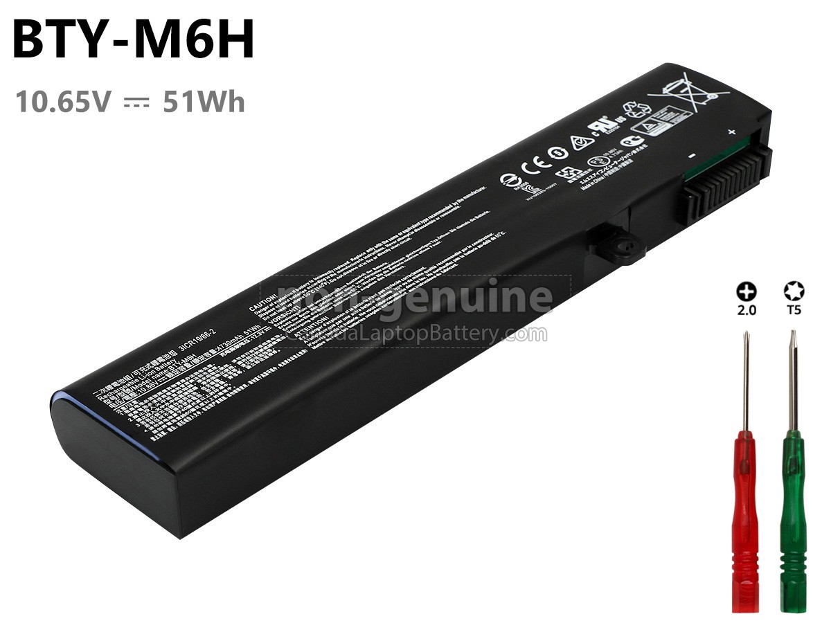 replacement MSI GP63 LEOPARD 8RE-013US battery