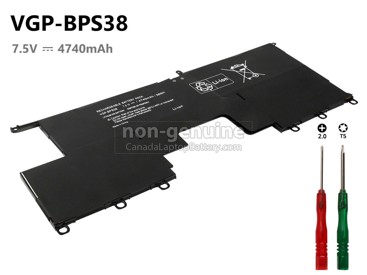 replacement Sony VAIO SVP1322YCW/S battery