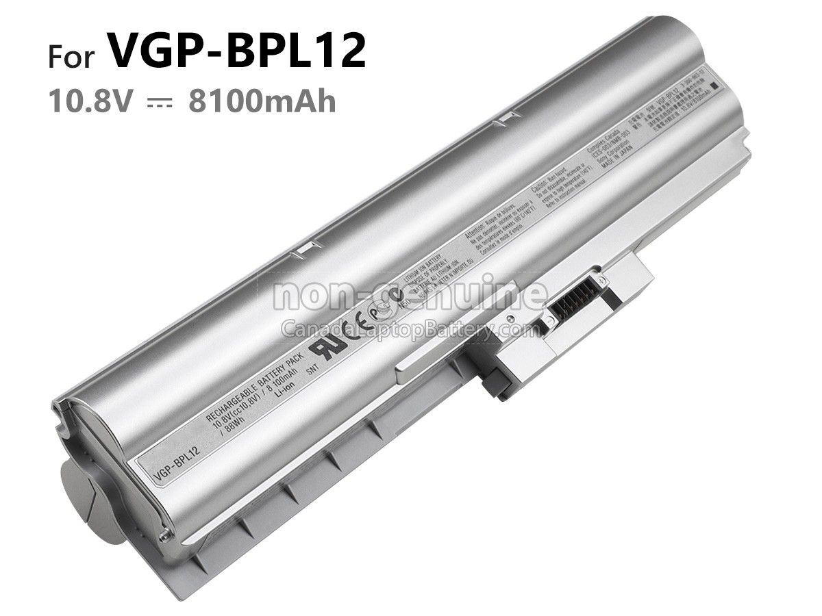 replacement Sony VGP-BPL12 battery