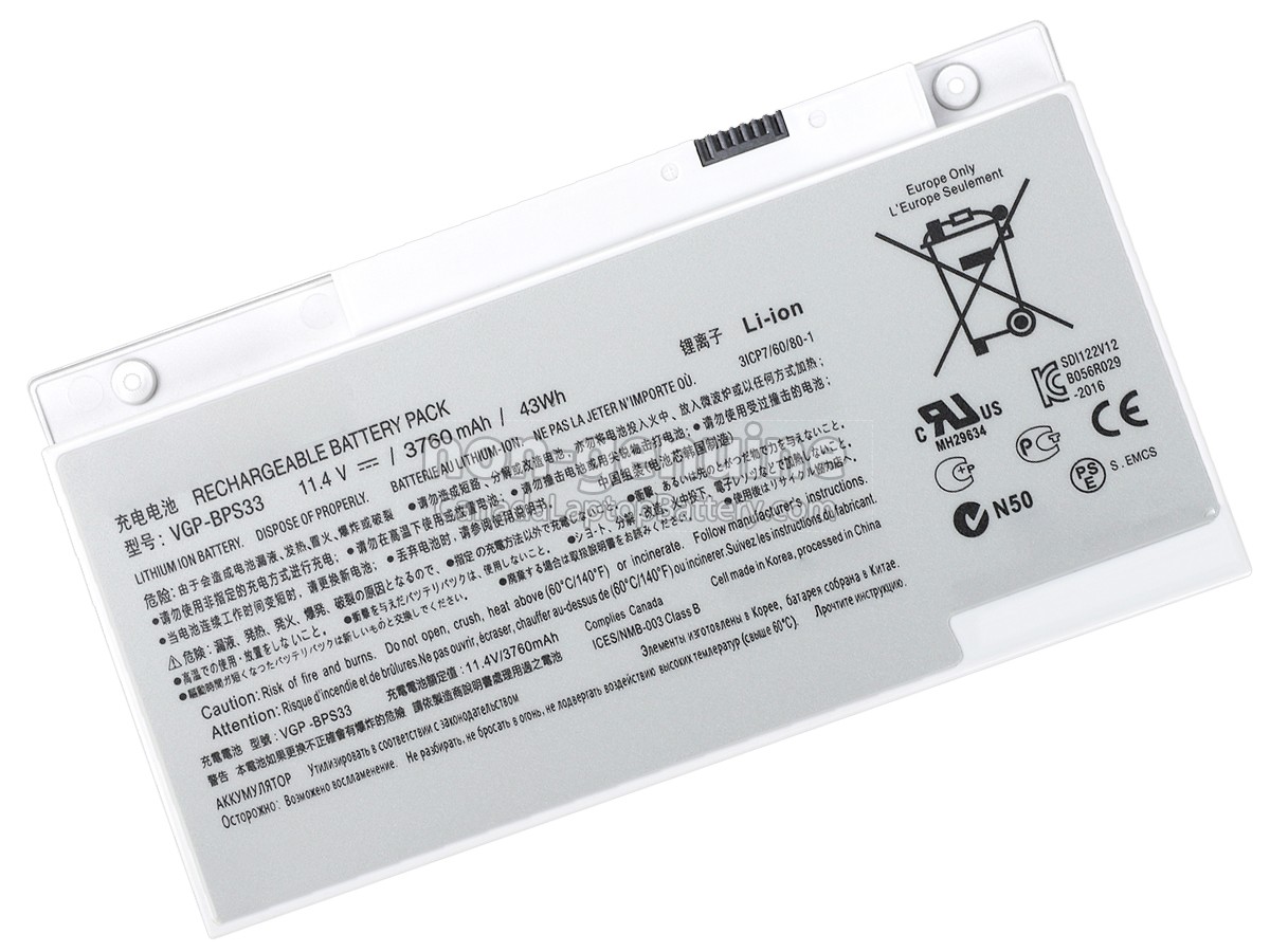 replacement Sony VAIO SVT151190X battery