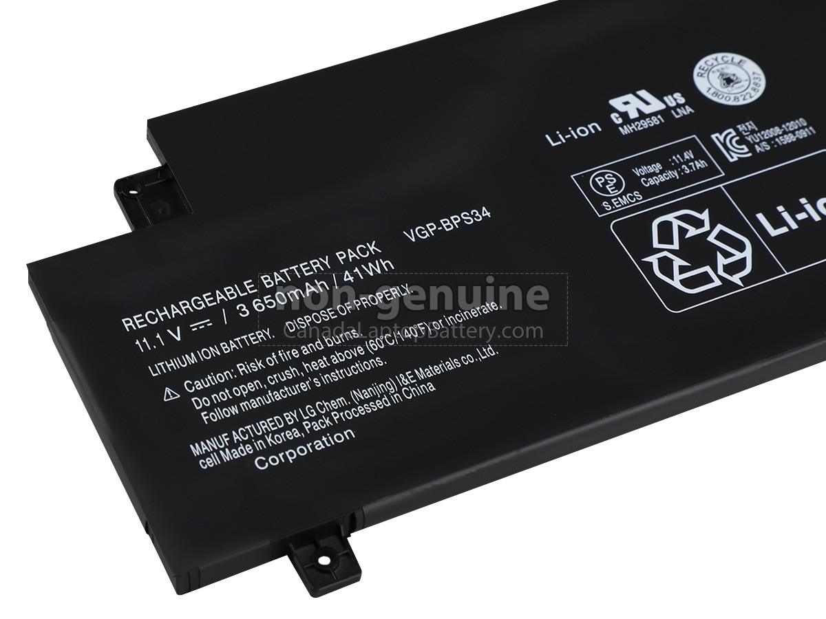 replacement Sony SVF15A1B4EB battery